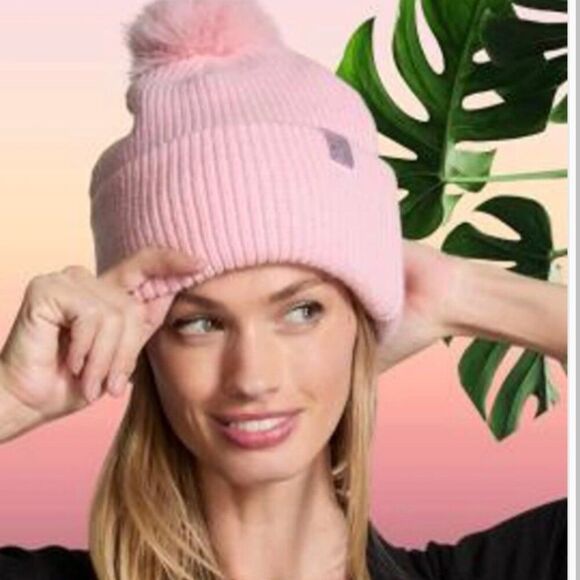 Victoria\'s Secret Soft Pink Knit Hat